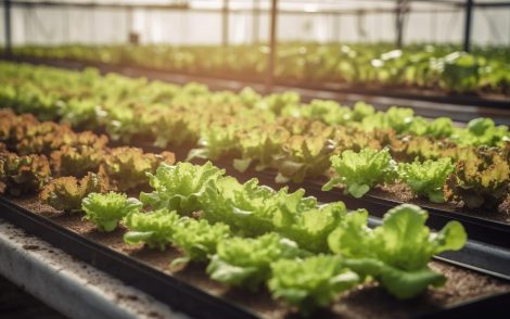 cultivo sin suelo hidropónicas lechuga plantas